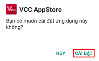 QR Code để cài đặt VCC App Store